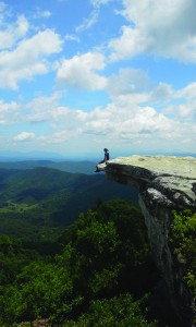 Pierse, pictured, describes the Trail as a "romance with nature."