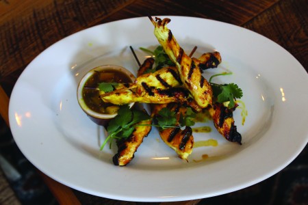 Chicken Satay is one one of offerings at 8th and Union.