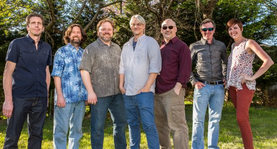 From left to right: Keep It Dark members Joe Cardillo, Christian Salcedo, Matt Urban, Joe Trainor, Andy Faver, Adam Beck, and Christine McAllister. (Photo by Matt Urban)
