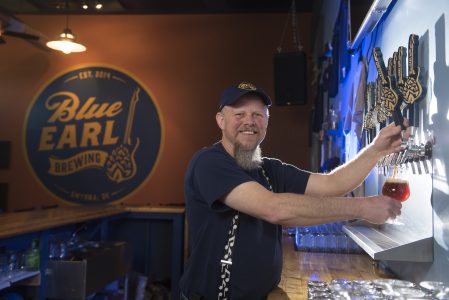 Ron Price opened Blue Earl Brewing last year in the Smyrna Business Park.