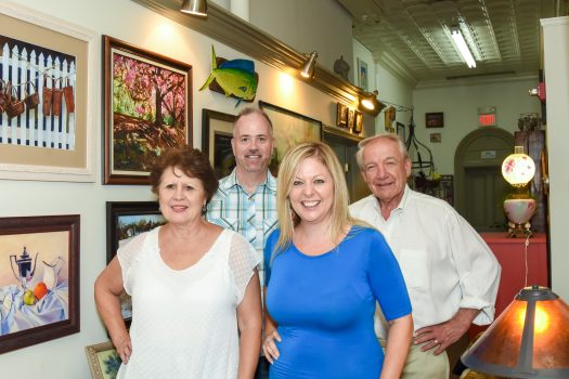 Jan Henion, Rodney Pratt, Michelle Quaranta and Gene Dempsey of 2nd Act Antiques.