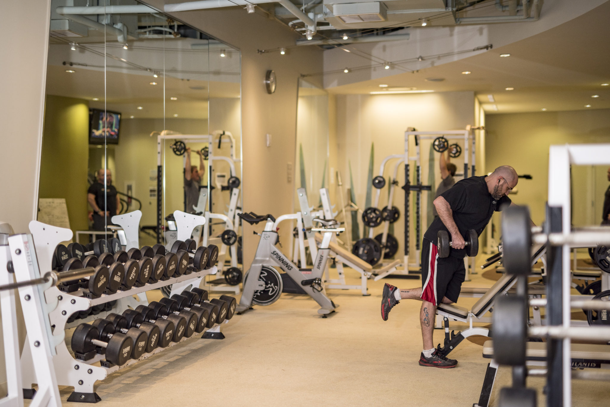 Weight training is an essential part of most fitness regimens. (Photo by Jim Coarse)