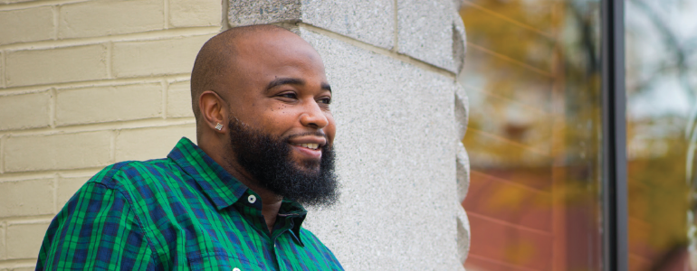 Thanks to the team at West End Neighborhood House, James Anderson has rebounded from 10 years in and out of trouble with the police and found full-time employment. (Photos by Joe del Tufo)
