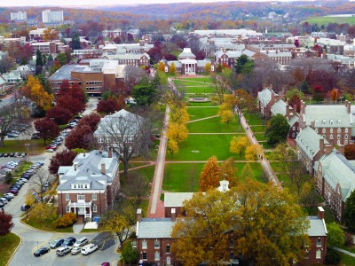 The UD campus accommodates more than 7,000 of the 21,000 plus enrollment (Photo courtesy of the University of Delaware) 
